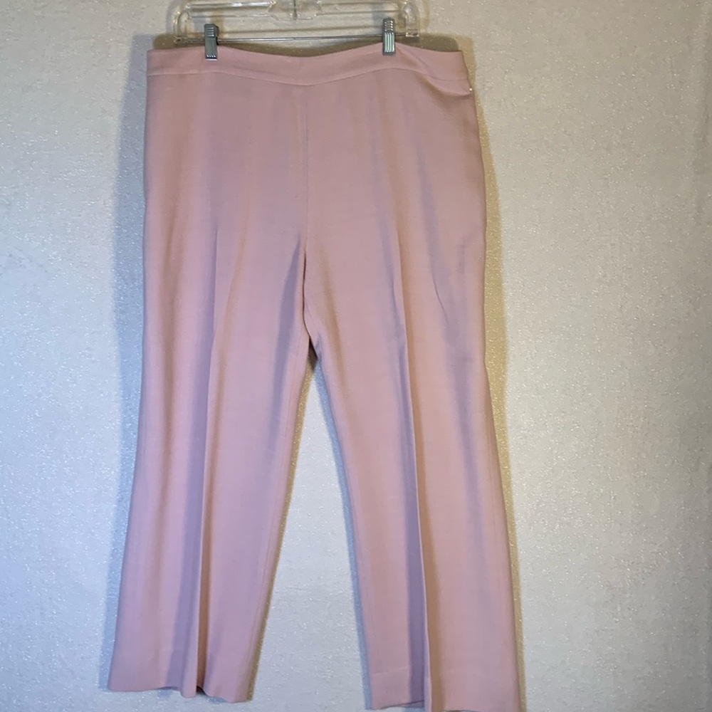 Linda Allard Ellen Tracy vintage size 16 light pink fully lined dress slacks